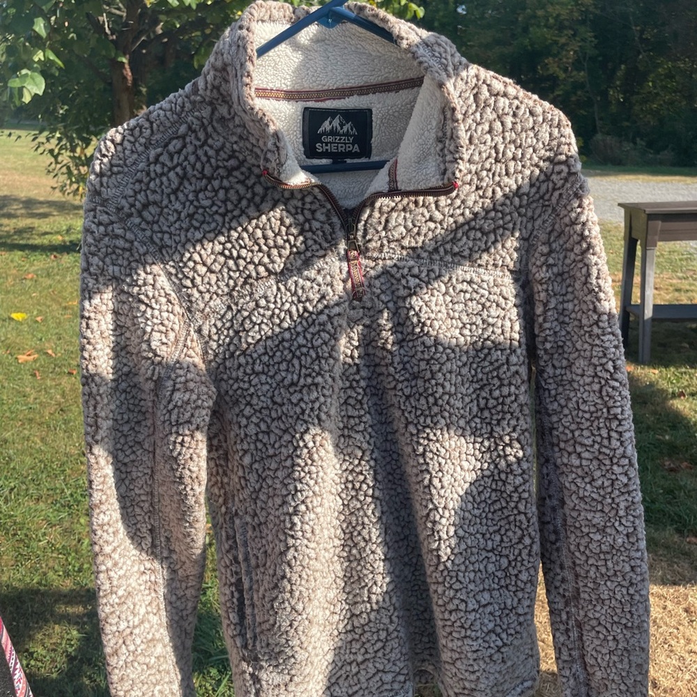 Sherpa 1/4 zip sweater